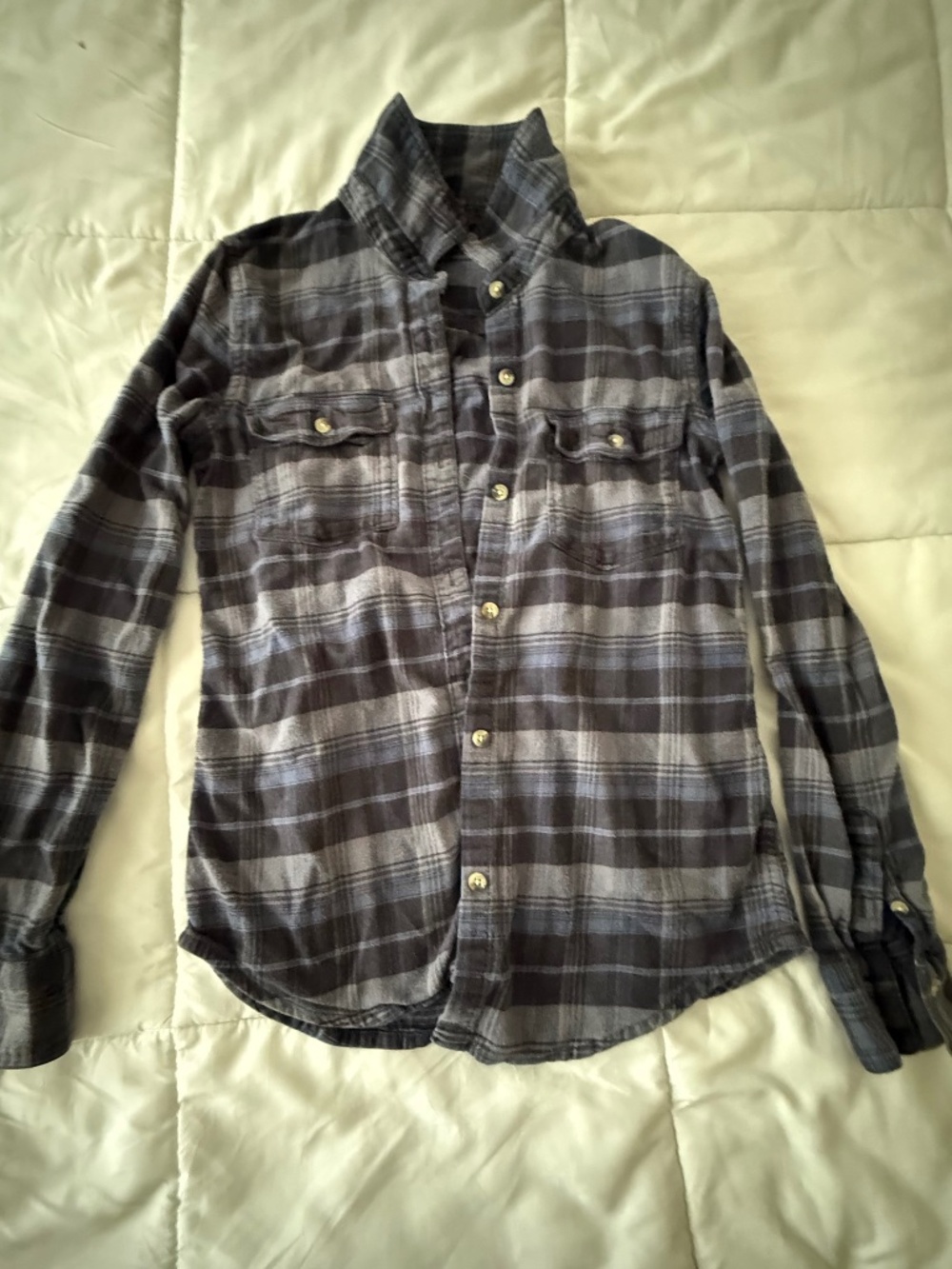 O'Neil Blue/Gray Plaid Flannel | XS